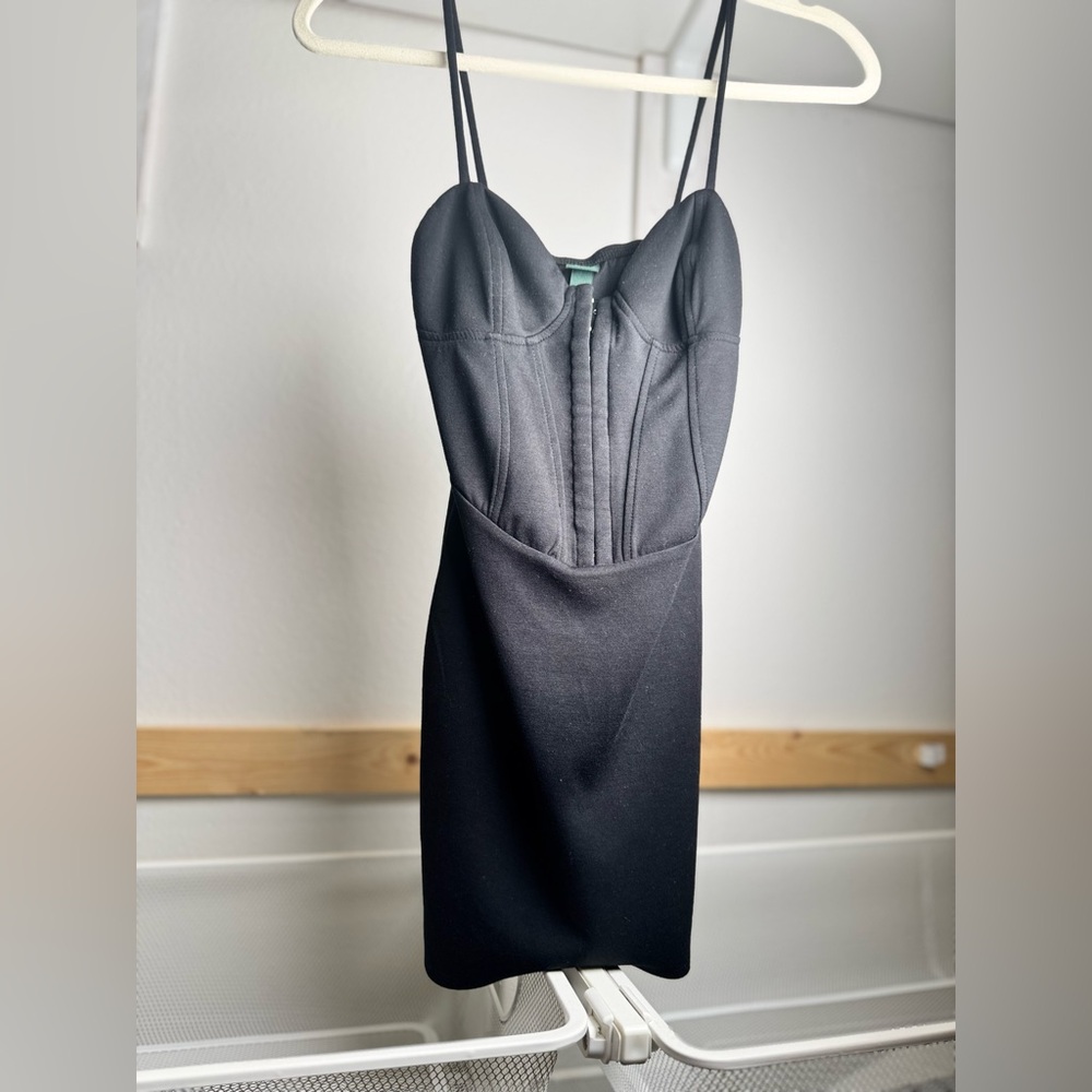 Elegant Black Strappy Dress